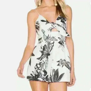 KEEPSAKE Womens Romper Coming Home Floral Ivory